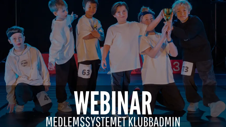 Webinar - medlemssystemet KlubbAdmin